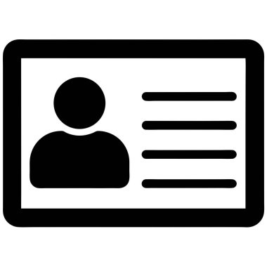 İş kartı. Basit tasarım