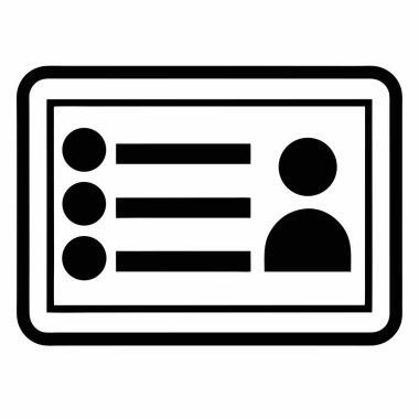 Kart simgesi, vektör illüstrasyonu