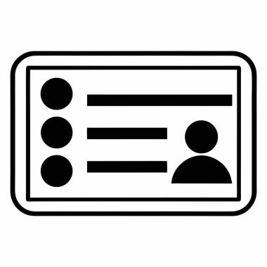 kart simge vektör çizim