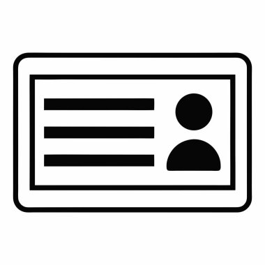 Kart simgesi vektör illüstrasyonu