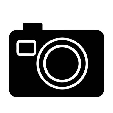 kamera vektör simgesi düz simge