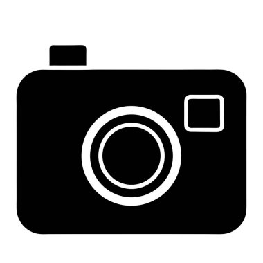 kamera simgesi vektör illüstrasyonu