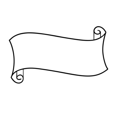 kurdele dekoratif simgesi izole edildi