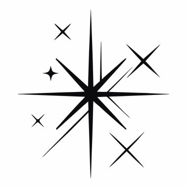 vektör el çizilmiş noel yıldızı