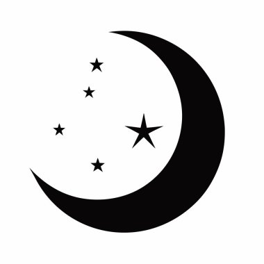 hilal ay simgesi, basit vektör