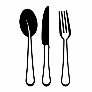 Çatal bıçak takımı ve kaşık simgesi