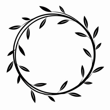 izole defne çelengi vektör tasarımı