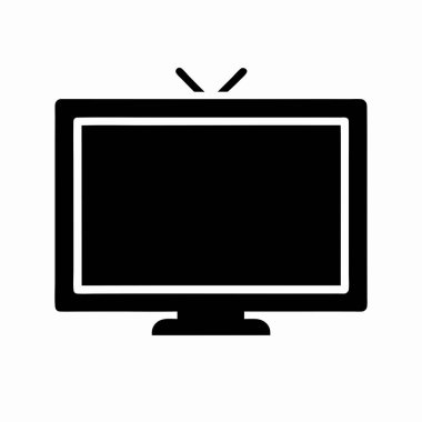 televizyon simgesi vektör illüstrasyonu