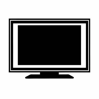 TV vektör simgesi beyaz