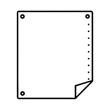 kağıt sayfa izole simge tasarımı, vektör illüstrasyon grafiği