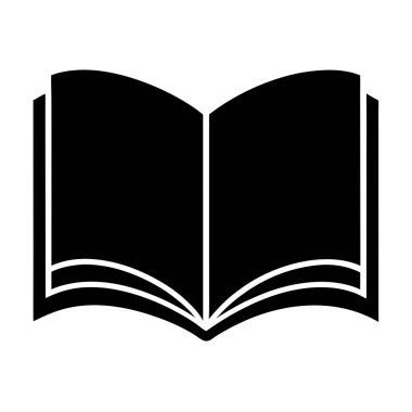 Kitap simgesini aç. vektör illüstrasyonu