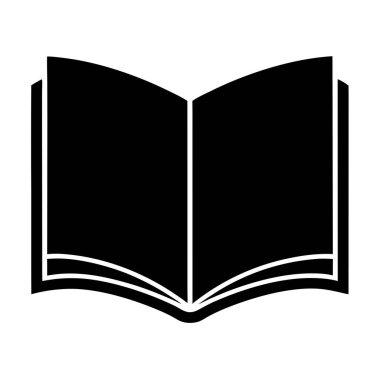 Kitap ikonu. Kitap simgesinin basit vektörü