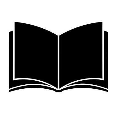 Kitap ikonu. Eğitim öğrenme ve öğrenim teması. Yalnız tasarım. vektör illüstrasyonu