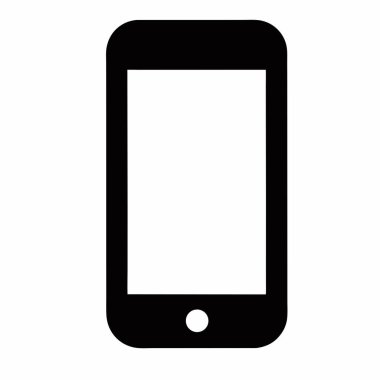 cep telefonu düz simgesi