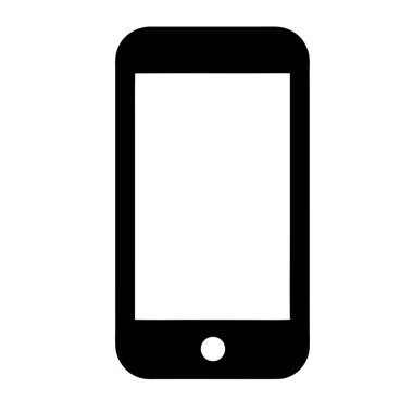 Telefon vektör satırı simgesi