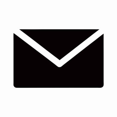 zarf e- posta simgesi vektör illüstrasyonu