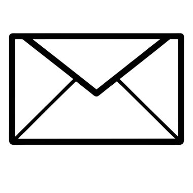 e- posta simgesi, basit vektör tasarımı