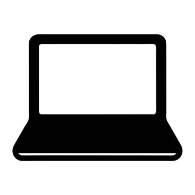 dizüstü bilgisayar simgesi, vektör illüstrasyonu