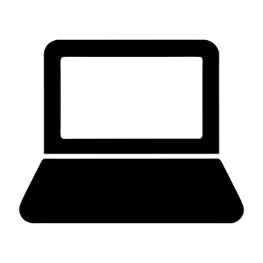 bilgisayar izole monitör simgesi tasarım