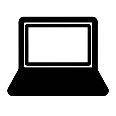 dizüstü bilgisayar aygıtı beyaz üzerine izole edildi