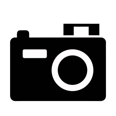 kamera simgesi vektör illüstrasyonu