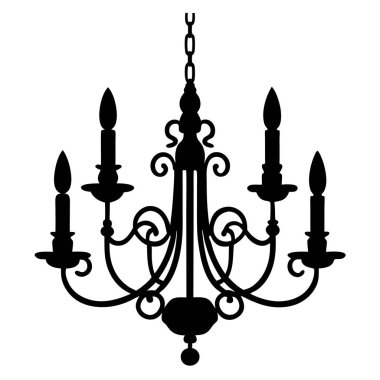 Avize vektör simgesi. Avize tasarımı. Avize simgesi