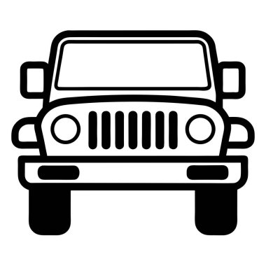 araba araç simgesi vektör illüstrasyonu