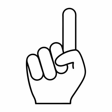 izole edilmiş parmak hareketi simgesi