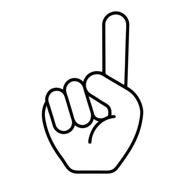 izole edilmiş el hareketi simgesi