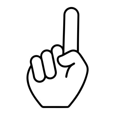 İşaret parmağıyla.