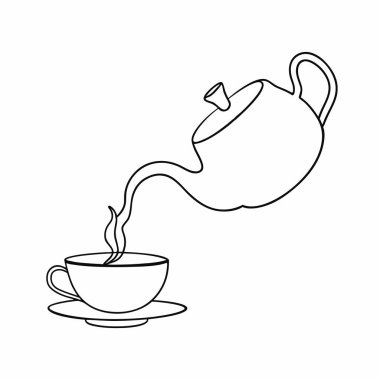 çay bardağı sıcak çay ile