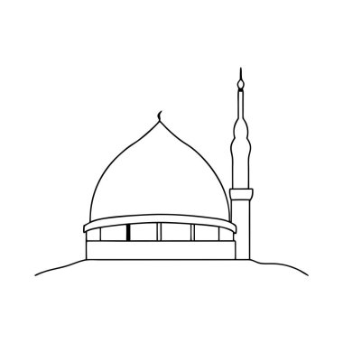 İslami cami vektör simgesi