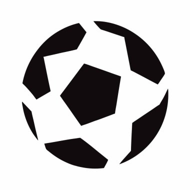 Futbol topu simgesi, siyah stil