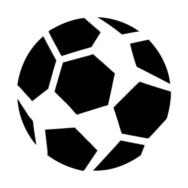 Futbol topu simge vektör illüstrasyon izole