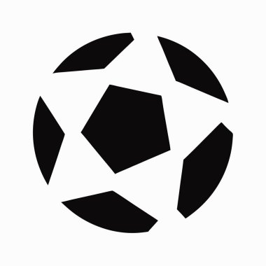Futbol topu ikonu. vektör illüstrasyonu.