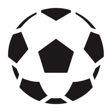 Futbol topu ikonu. vektör illüstrasyonu