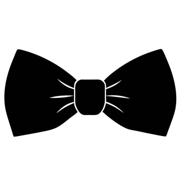 kravat simgesi, basit vektör