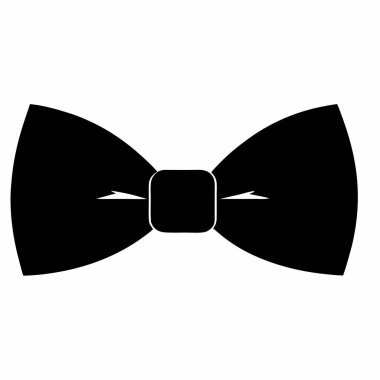 Kravat simgesi. Kravat vektör simgesi web için basit örnek