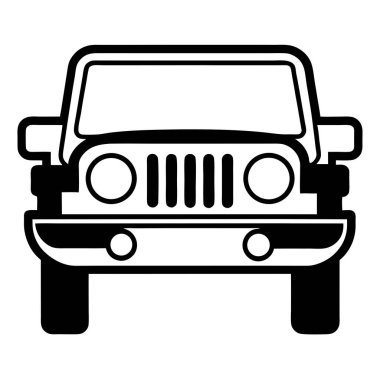 araba simgesi vektör illüstrasyonu