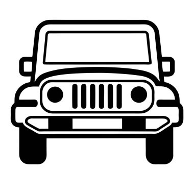 araba araç simgesi tasarım izole