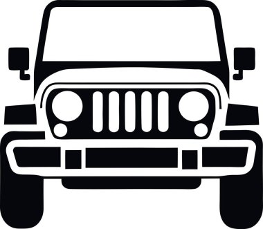 Jip Araba Vektör İllüstrasyonu