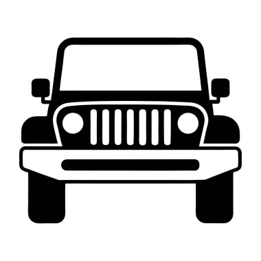 Araba simgesi. Araba vektör simgesi web için basit örnek