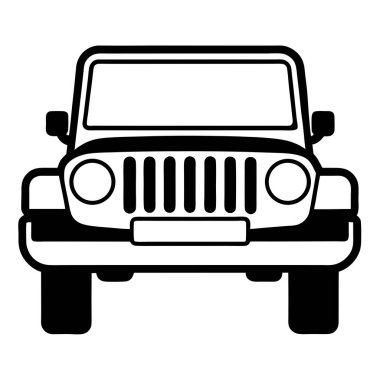 araba simgesi, vektör illüstrasyonu