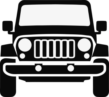 SUV simge vektör illüstrasyonu