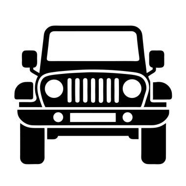 SUV araba simgesi, basit biçim