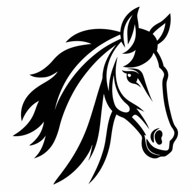 at logosu vektör çizim şablonu