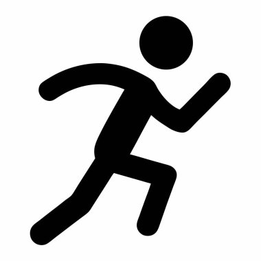 Çalışan adam simgesi vektör illüstrasyonu