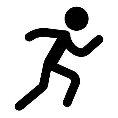 Koşan Adam simgesi, basit biçim