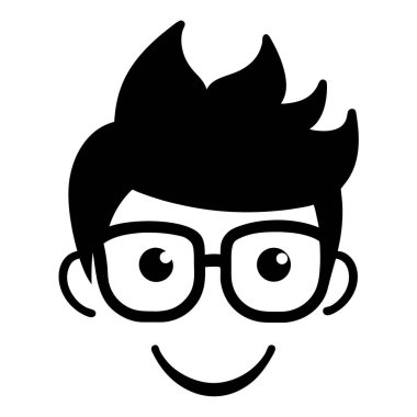 genç adam çizgi film simgesi