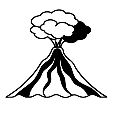Nükleer patlama ikonu. Beyaz arkaplanda izole edilmiş web tasarımı için basit bir nükleer patlama vektör simgesi çizimi